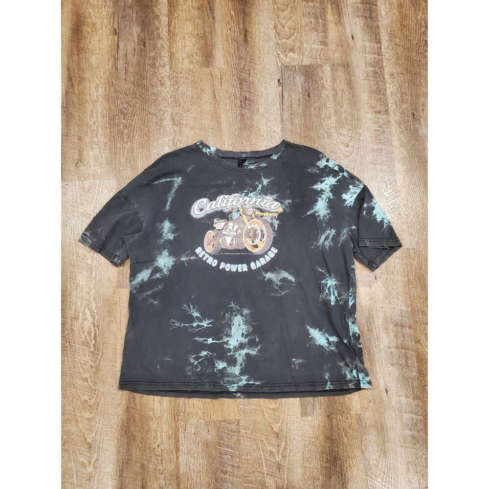 SHEIN XL California Retro Power Garage T-Shirt